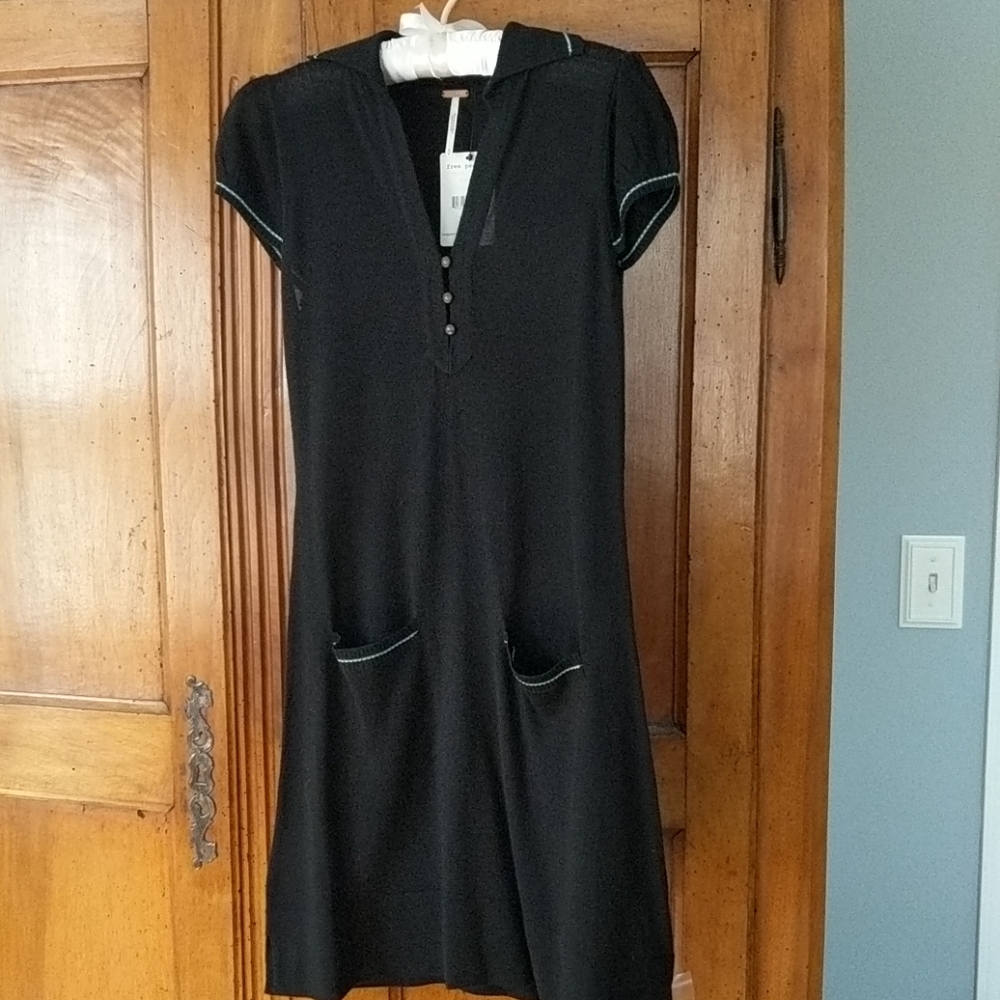 Free people black sweater dress